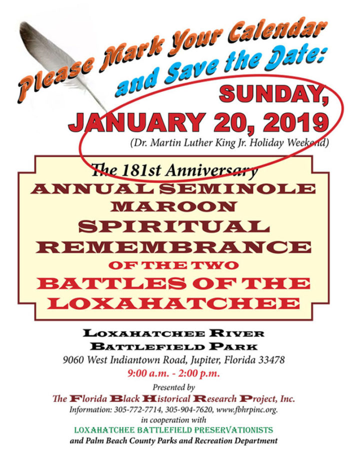 The 181st Anniversary of the Annual Seminole Maroon Spiritual Remembrance